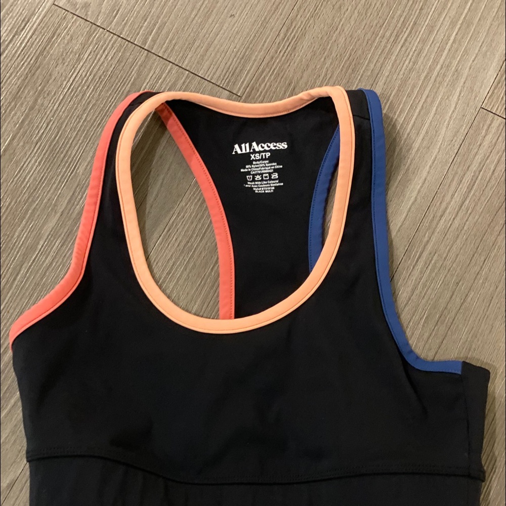 All Access Bandier Black Front Row Sports Bra